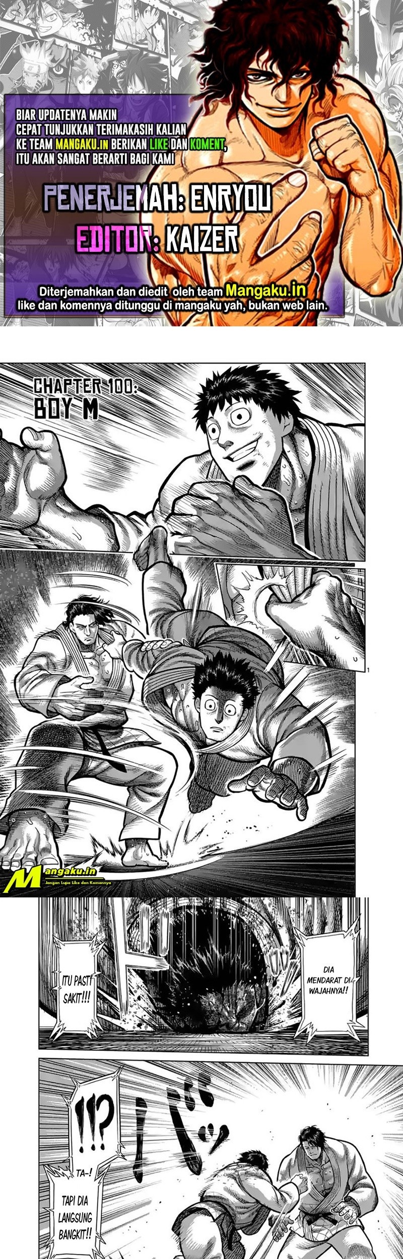 Kengan Omega chapter 100 halaman 1