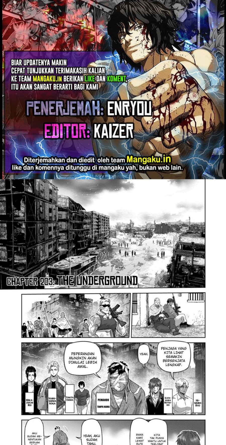 Kengan Omega chapter 203 halaman 1