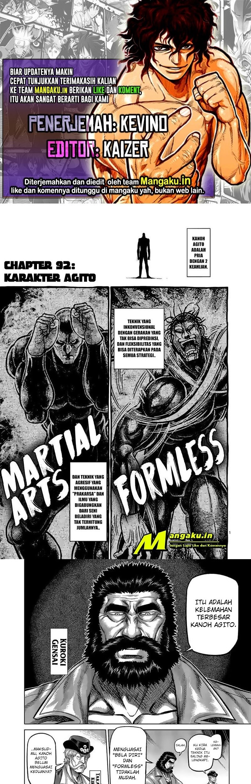 Kengan Omega chapter 92 halaman 1