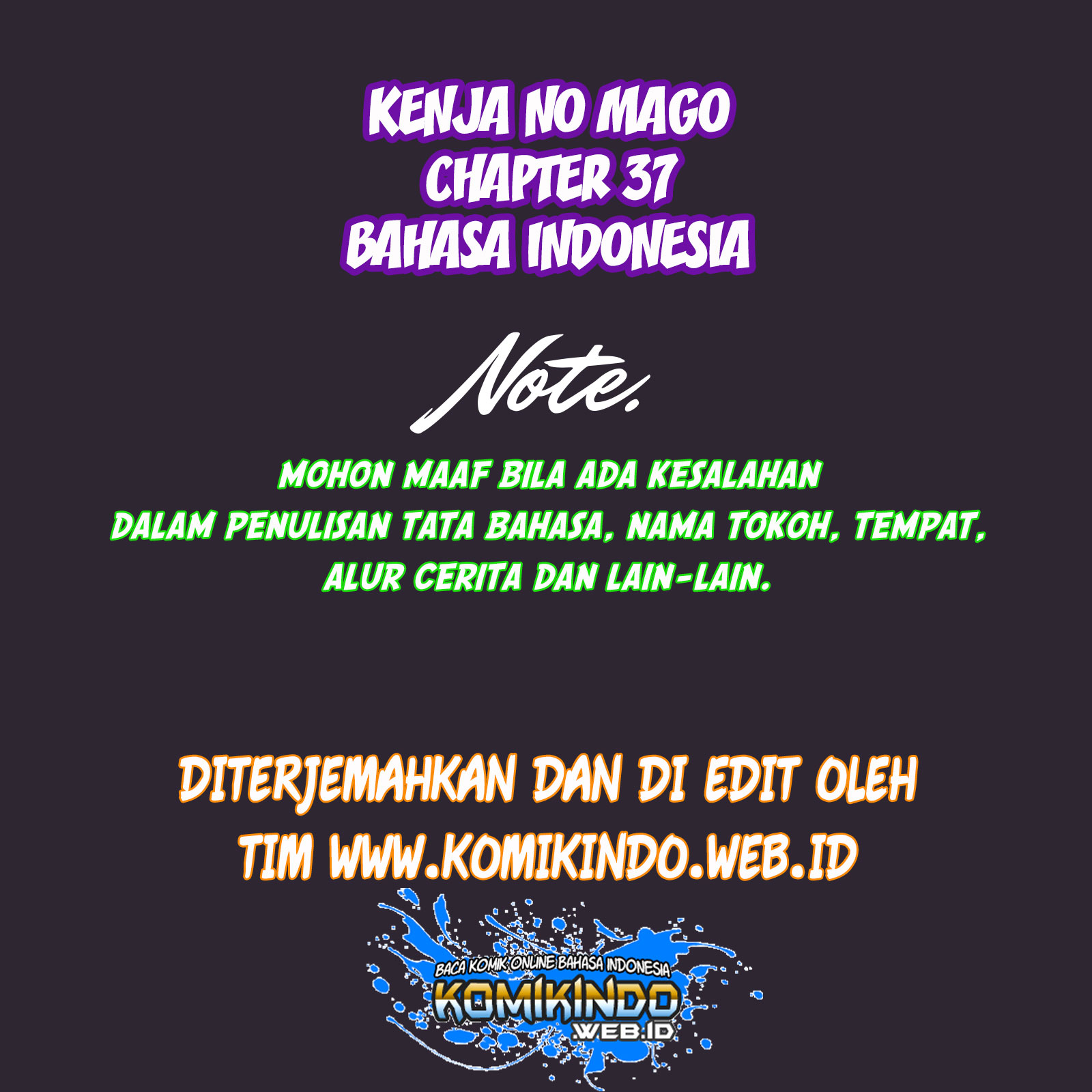 Kenja no Mago Bab 37 halaman 2