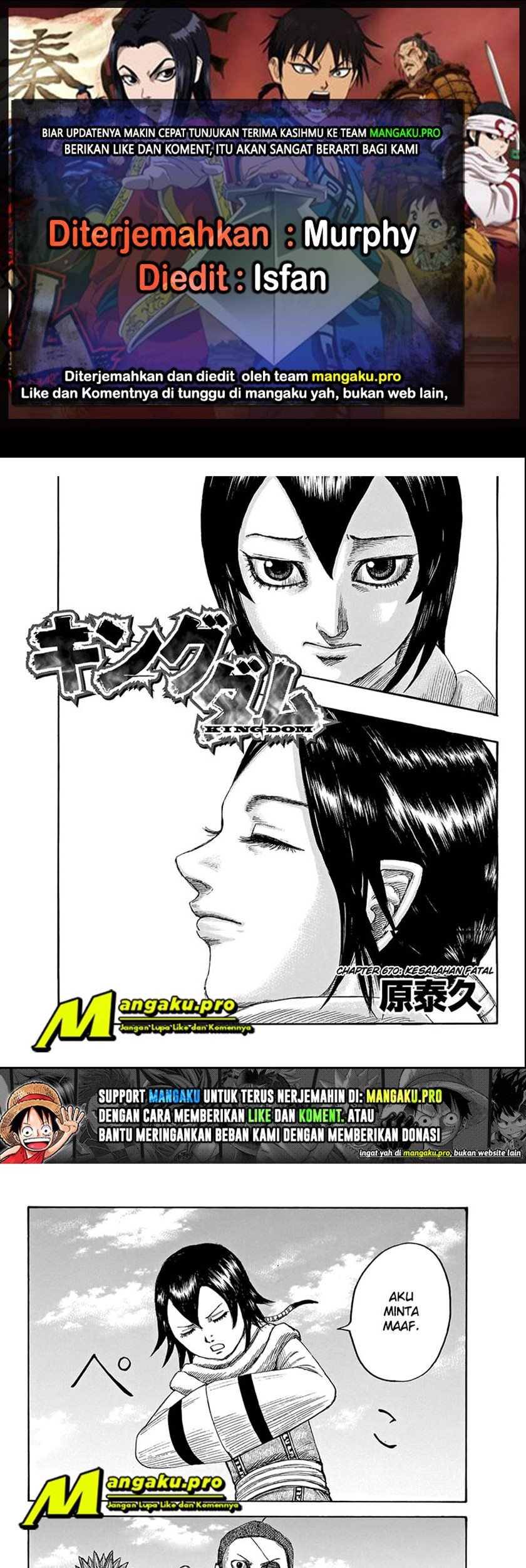 Kingdom Bab 670 halaman 1