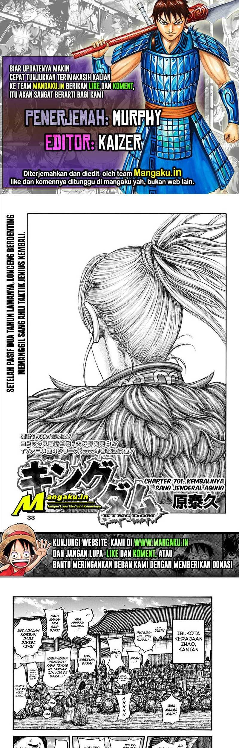 Kingdom Bab 701 halaman 1