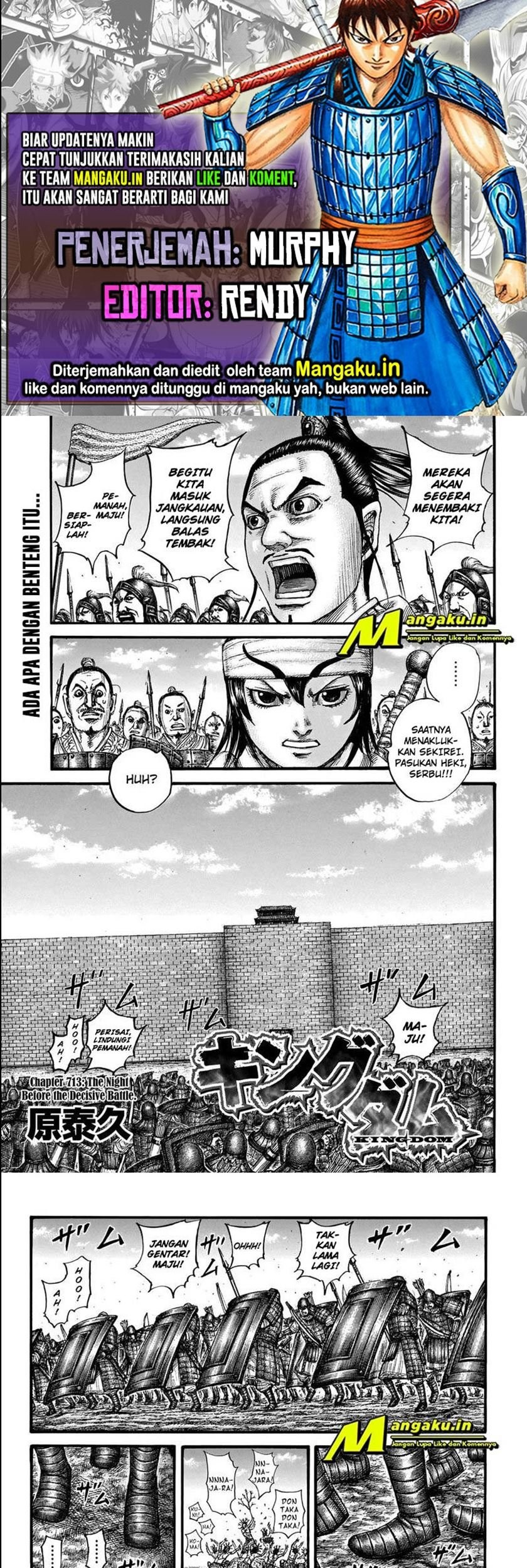 Kingdom Bab 713 halaman 1