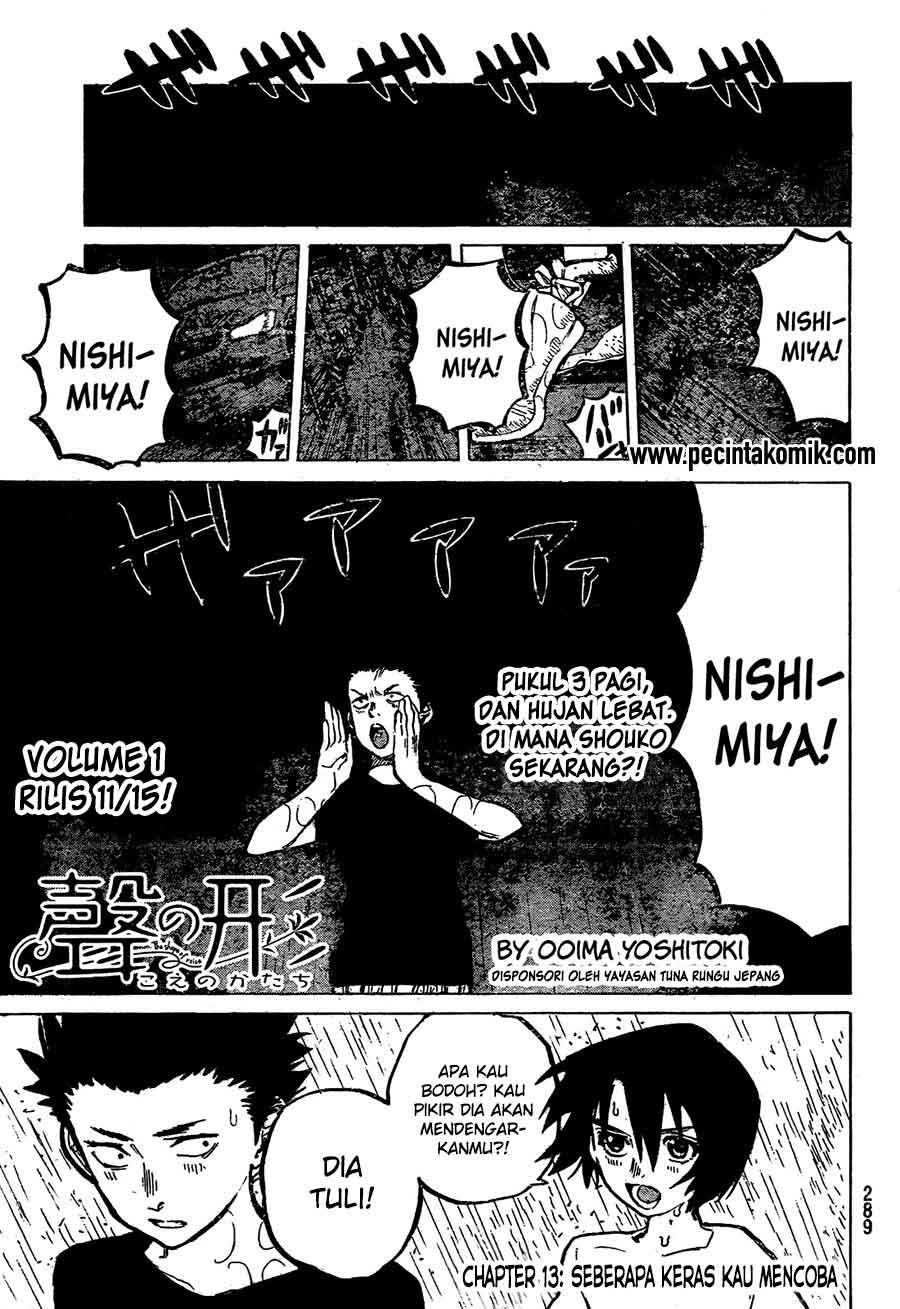 Koe no Katachi Bab 13 halaman 2