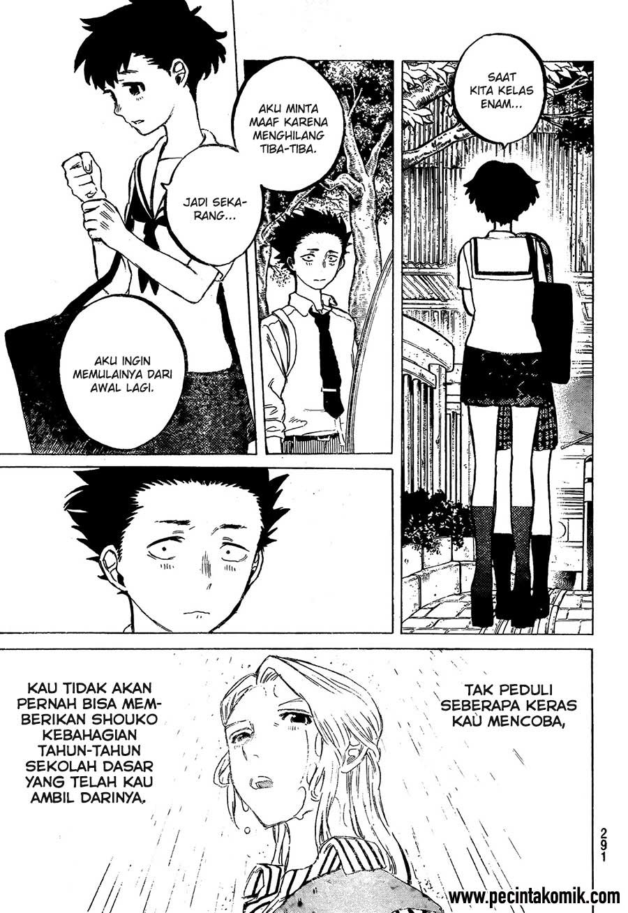 Koe no Katachi Bab 16 halaman 20