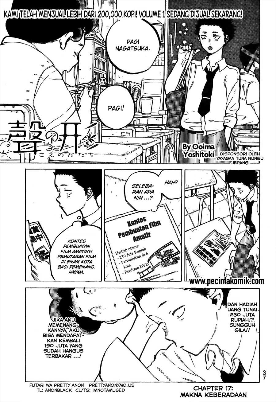 Koe no Katachi Bab 17 halaman 2