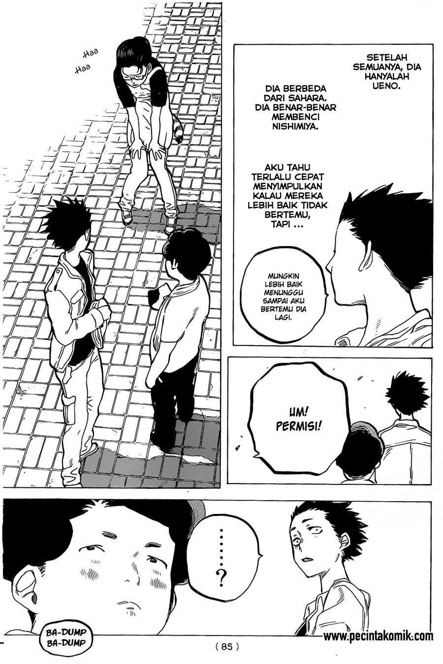 Koe no Katachi Bab 19 halaman 18