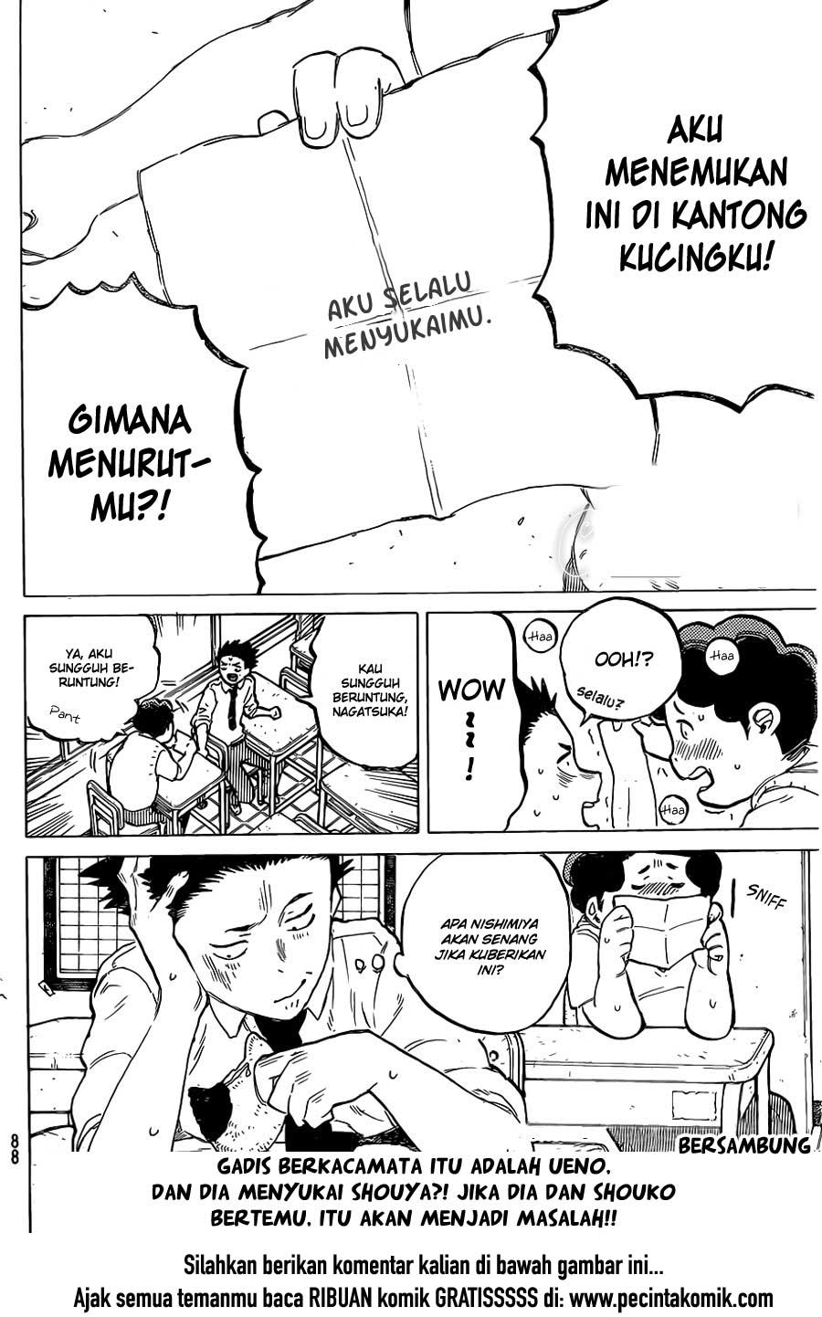 Koe no Katachi Bab 19 halaman 21