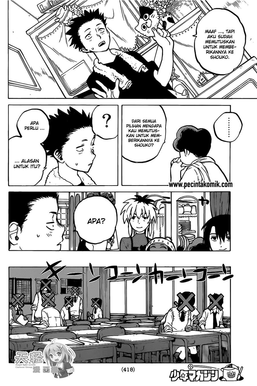 Koe no Katachi Bab 20 halaman 11