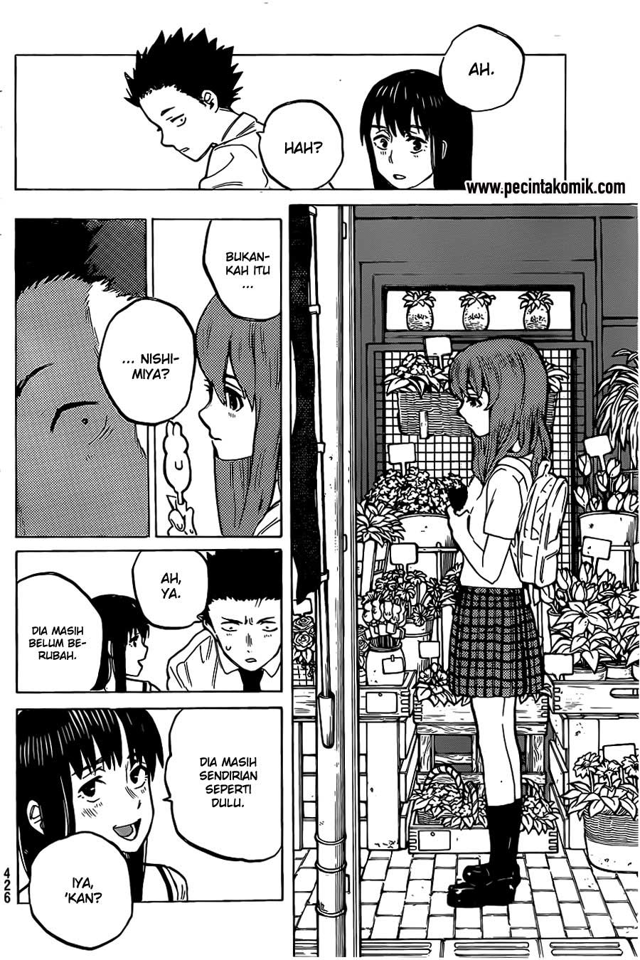 Koe no Katachi Bab 20 halaman 19