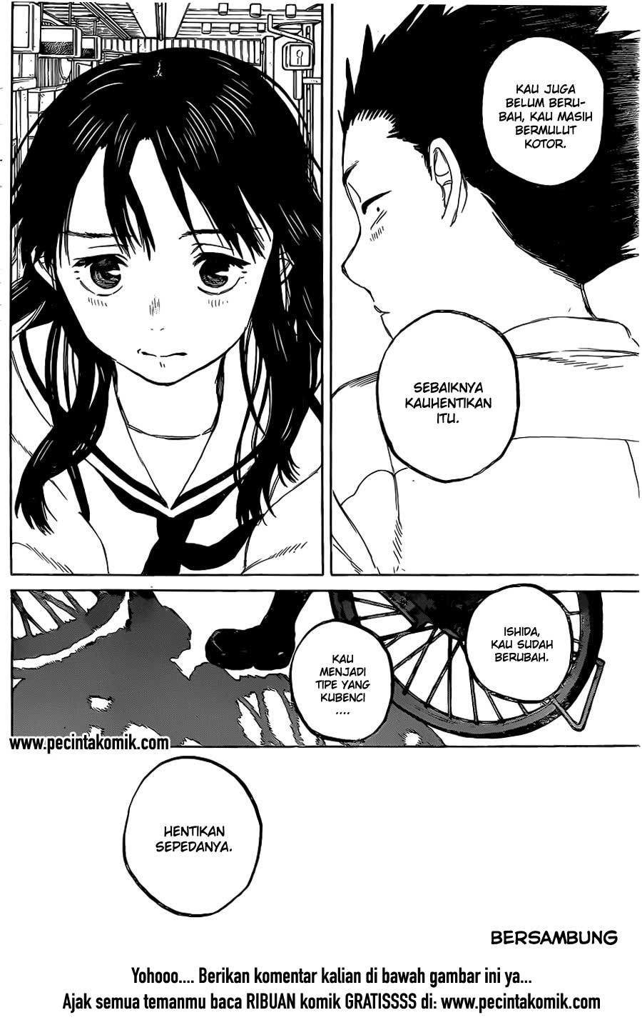 Koe no Katachi Bab 20 halaman 21