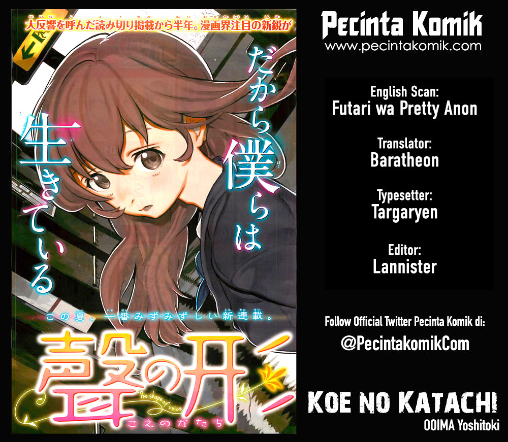 Koe no Katachi Bab 21 halaman 1
