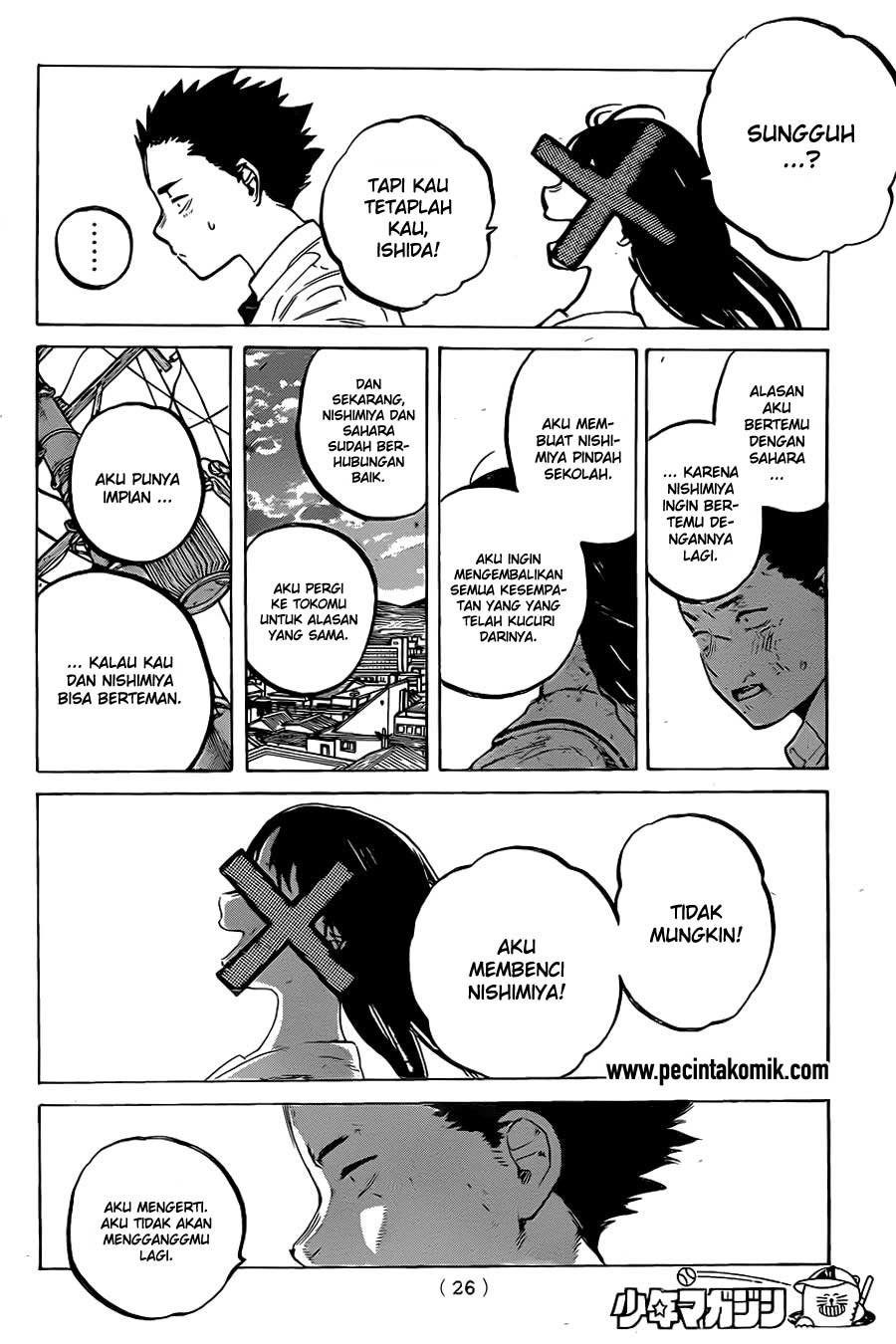 Koe no Katachi Bab 21 halaman 18