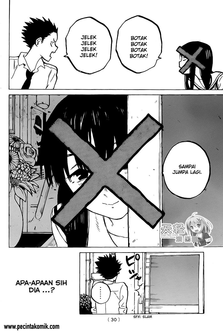 Koe no Katachi Bab 21 halaman 22