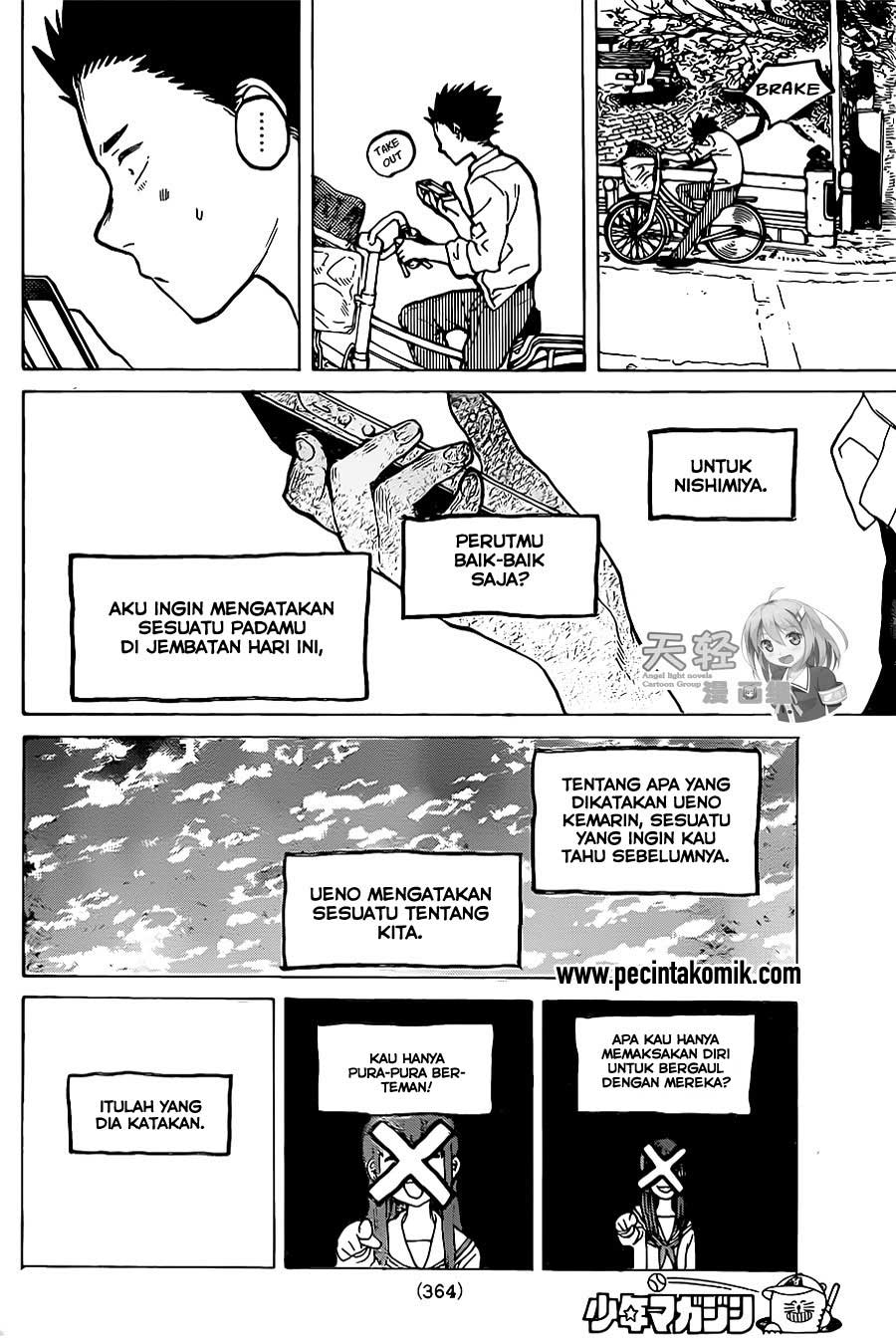Koe no Katachi Bab 22 halaman 19