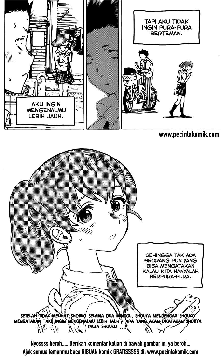 Koe no Katachi Bab 22 halaman 21