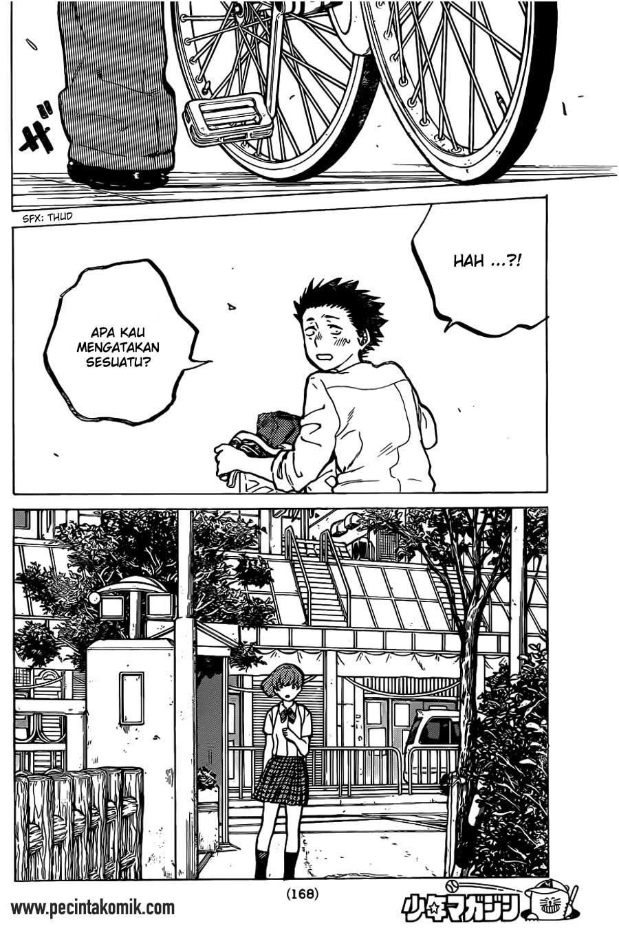 Koe no Katachi Bab 23 halaman 16
