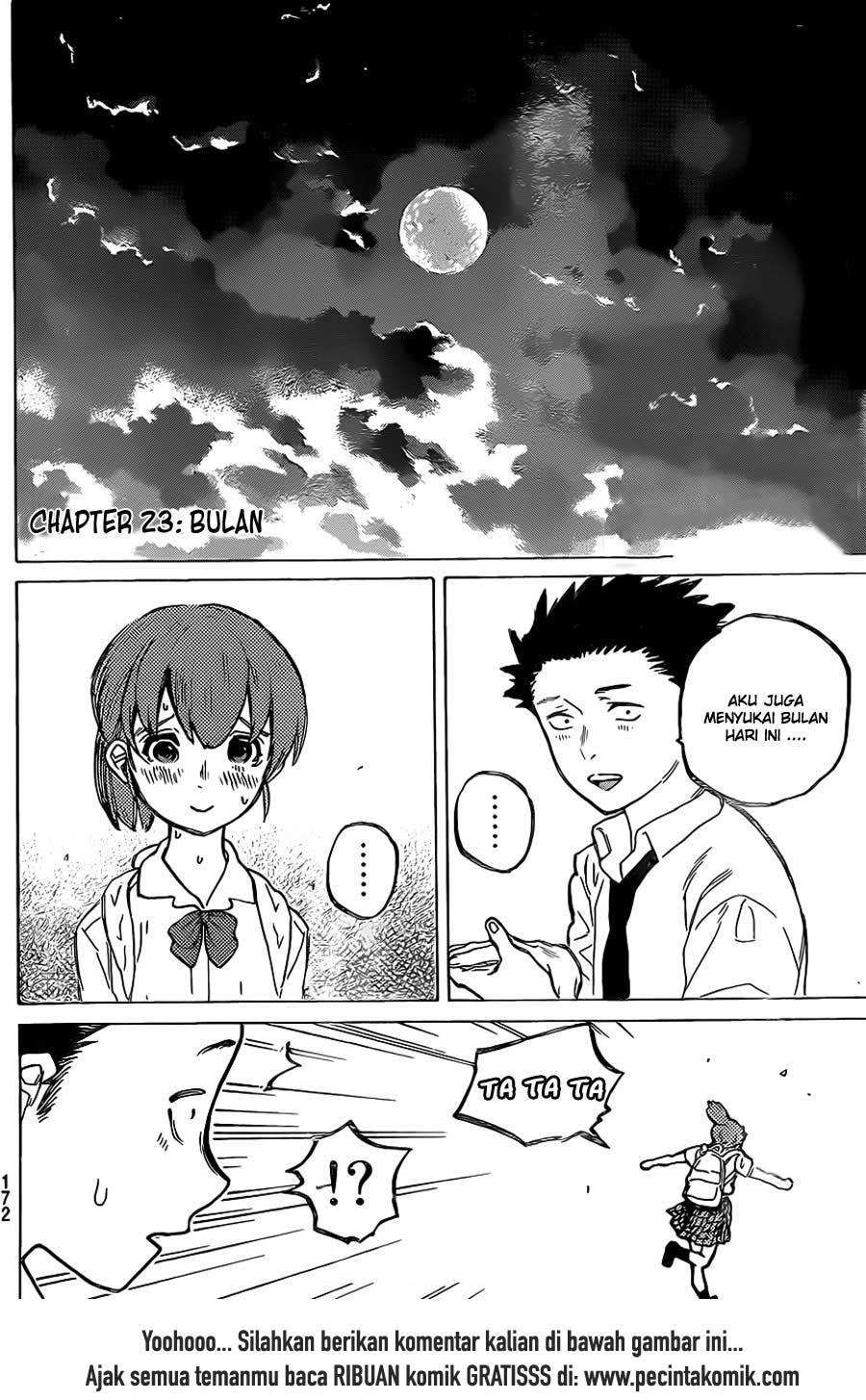 Koe no Katachi Bab 23 halaman 20