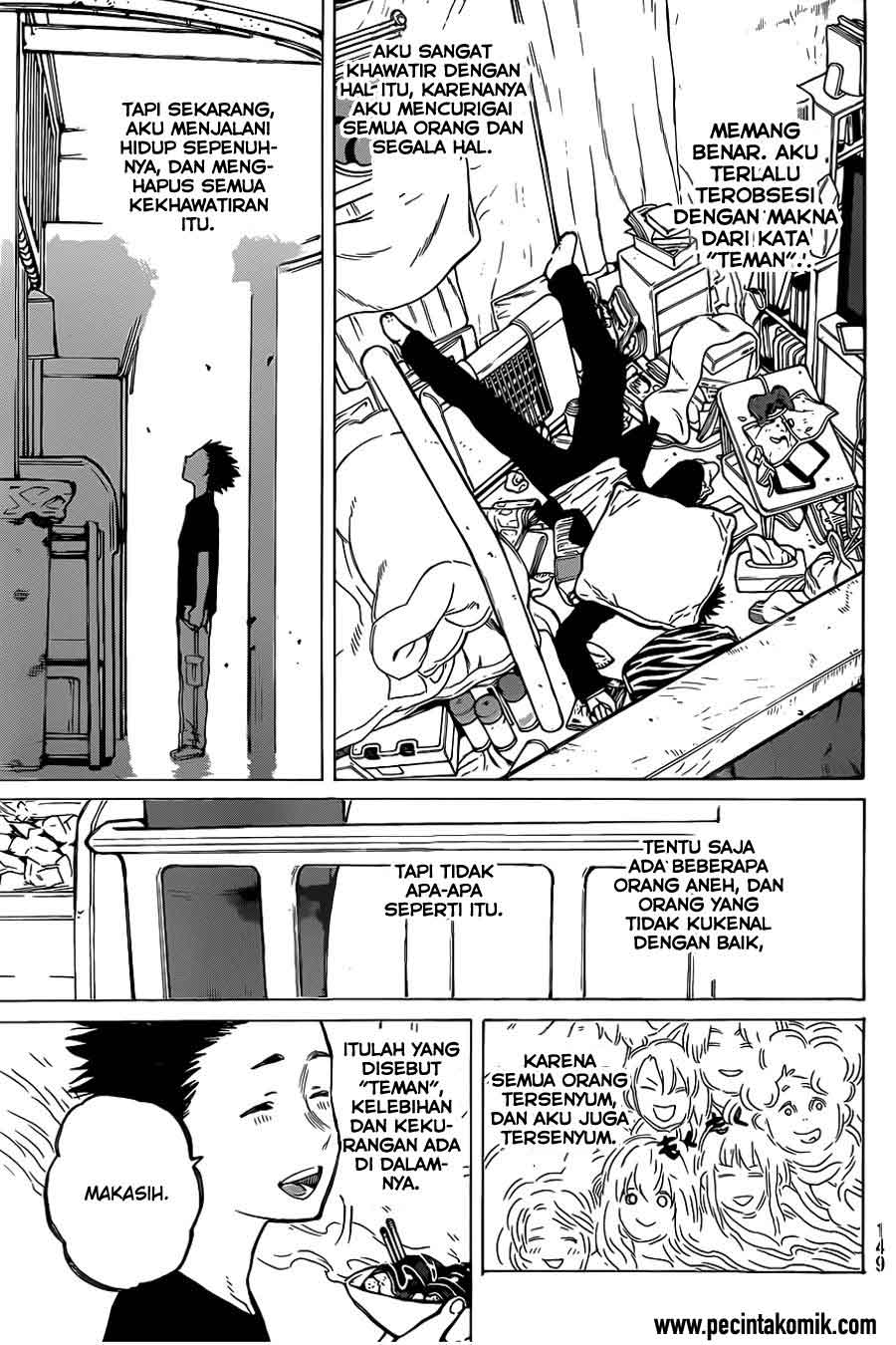 Koe no Katachi Bab 25 halaman 19