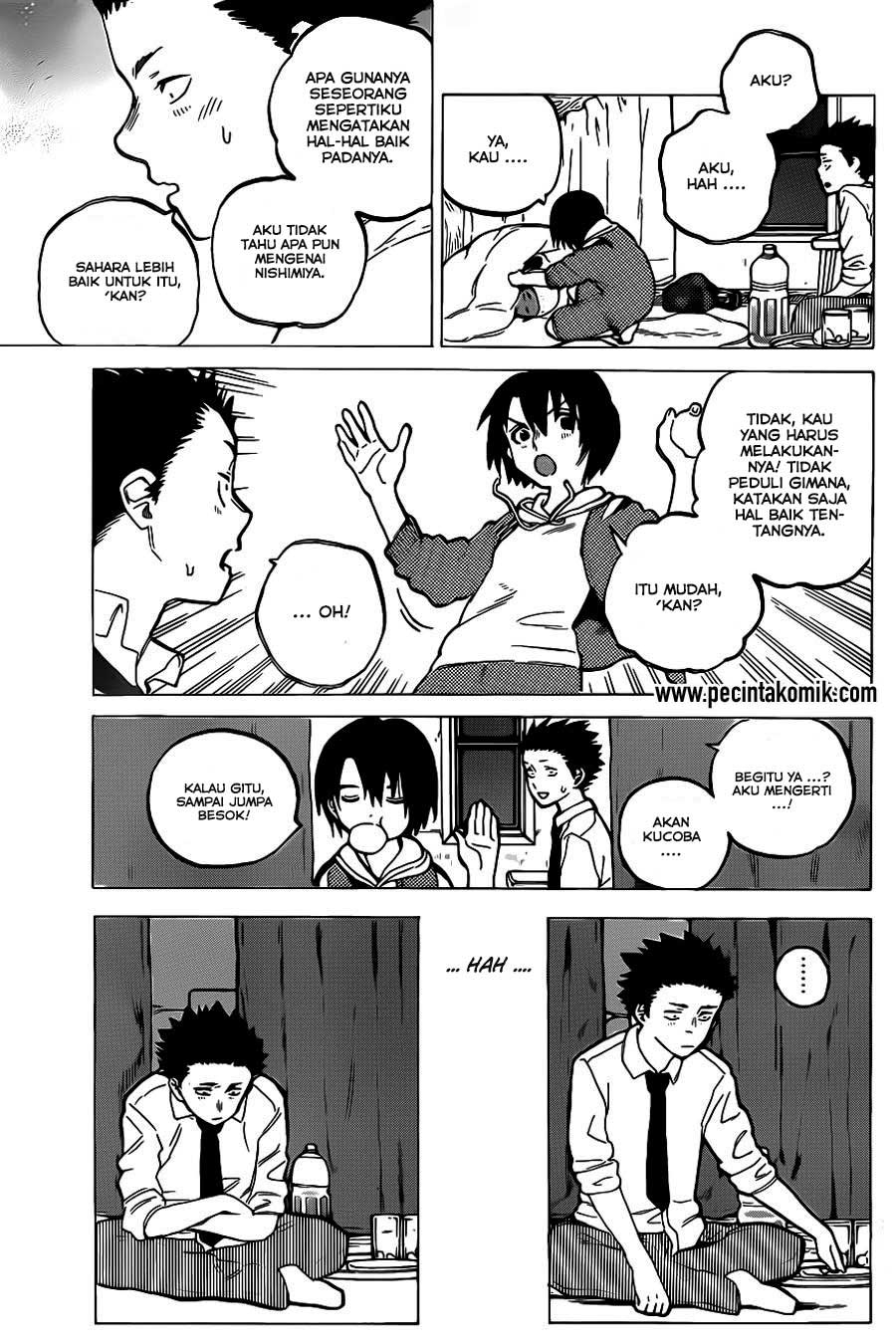 Koe no Katachi Bab 28 halaman 10