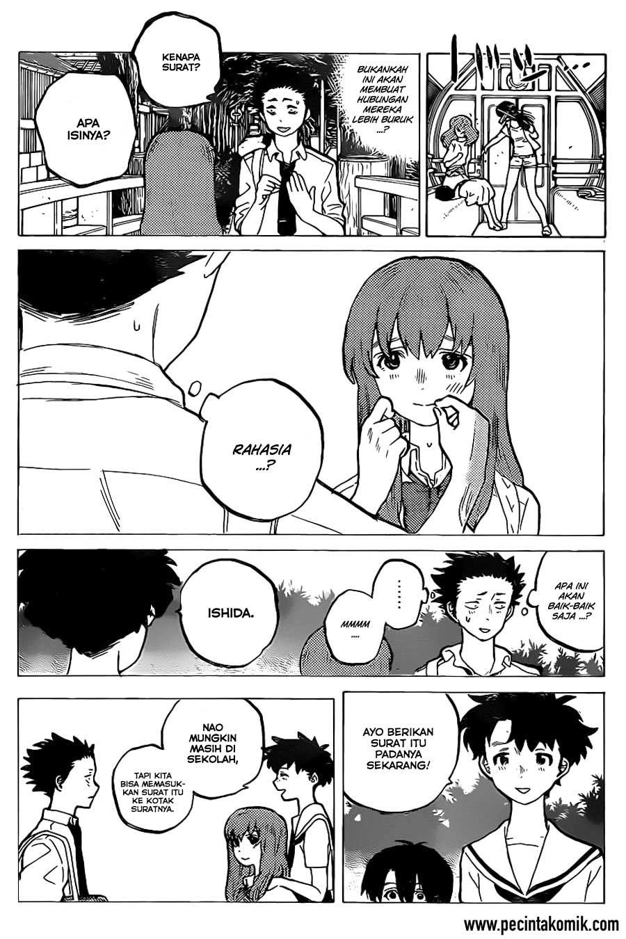 Koe no Katachi Bab 28 halaman 18