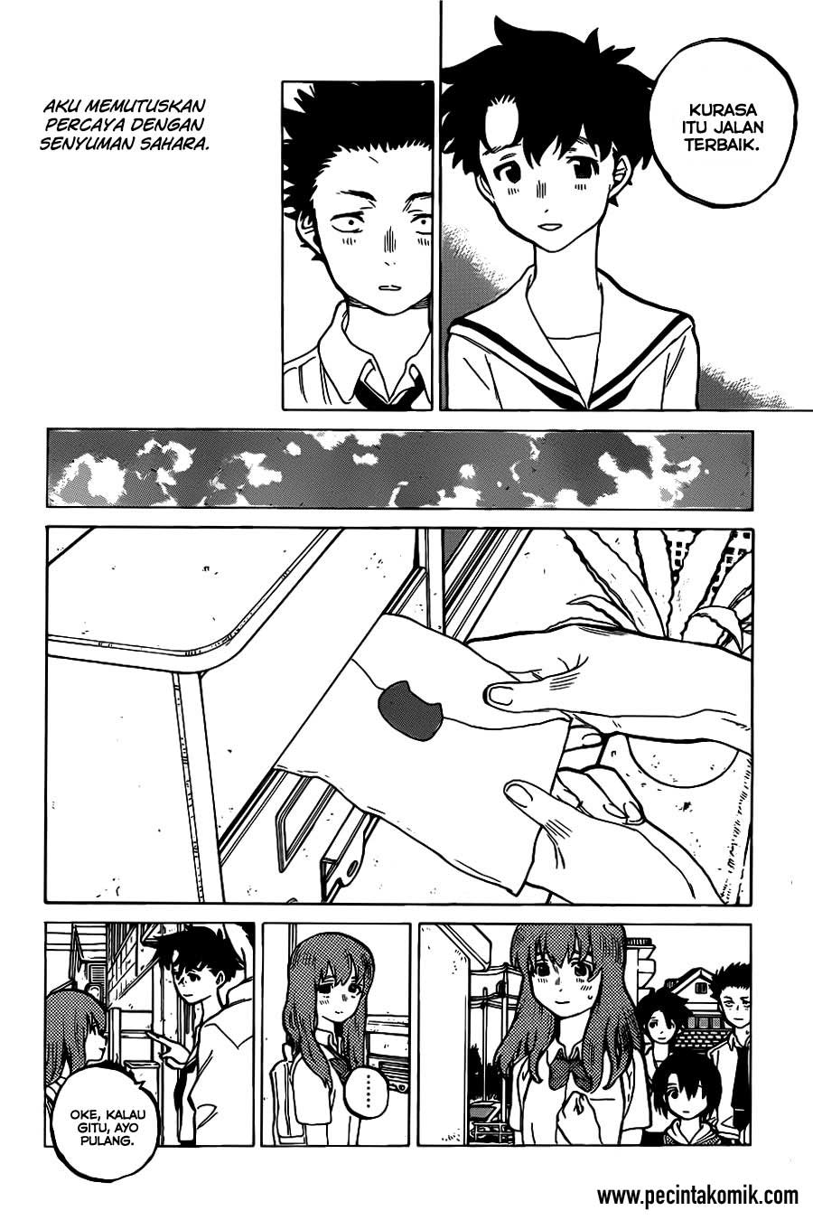 Koe no Katachi Bab 28 halaman 19