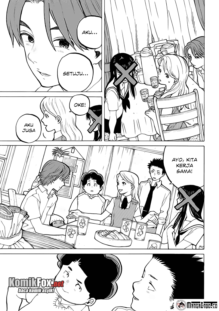Koe no Katachi Bab 33 halaman 22