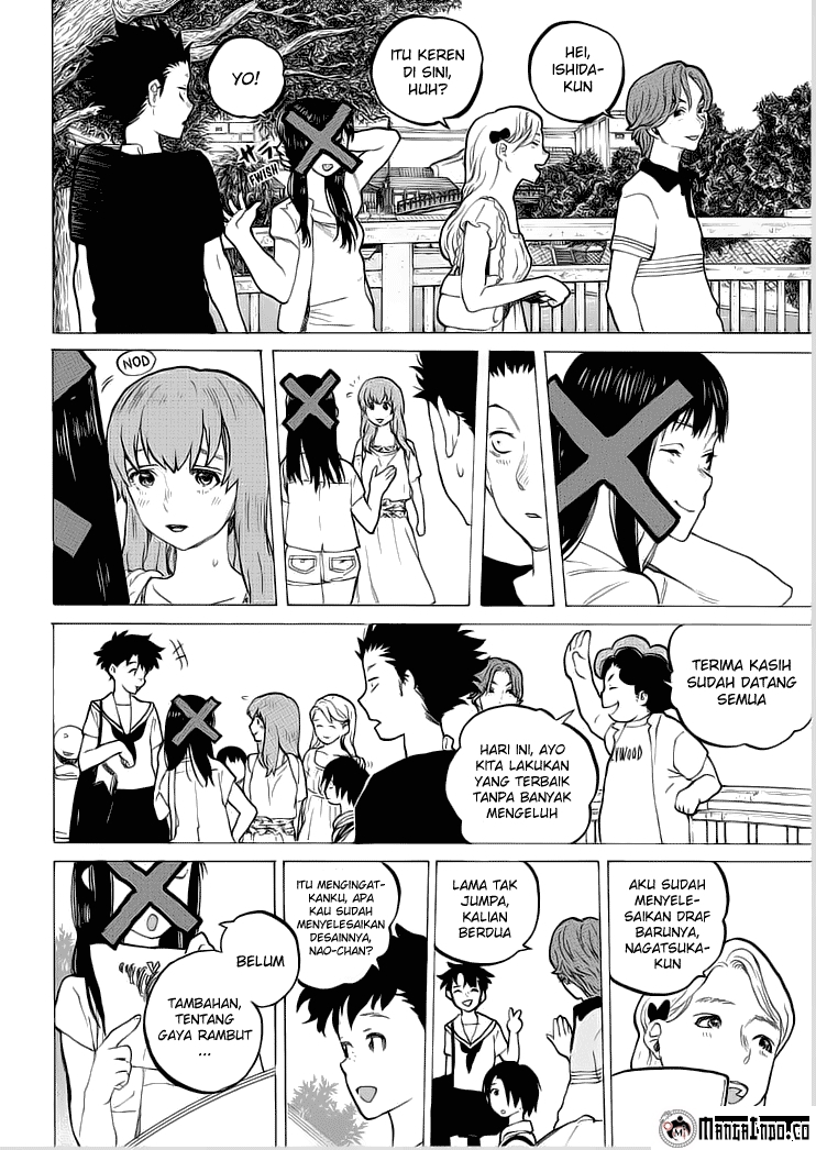 Koe no Katachi Bab 36 halaman 18