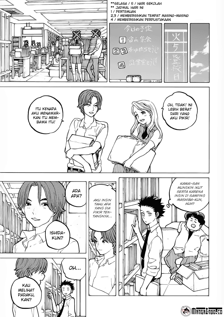 Koe no Katachi Bab 37 halaman 8