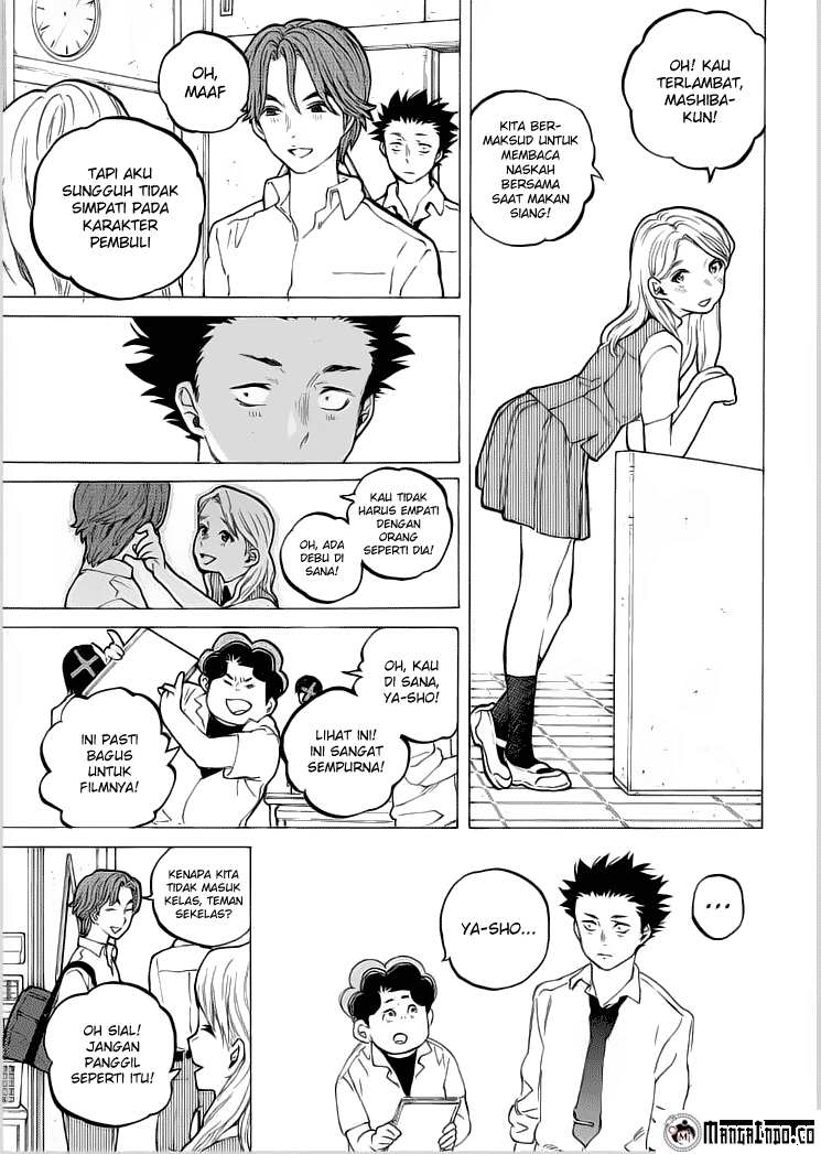 Koe no Katachi Bab 37 halaman 18