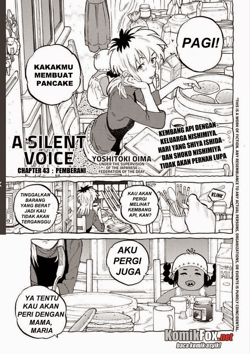 Koe no Katachi Bab 43 halaman 5
