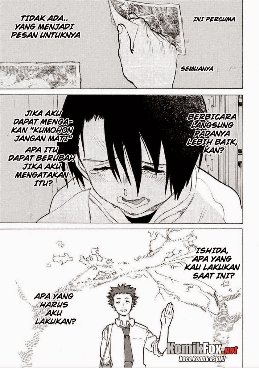 Koe no Katachi Bab 45 halaman 14
