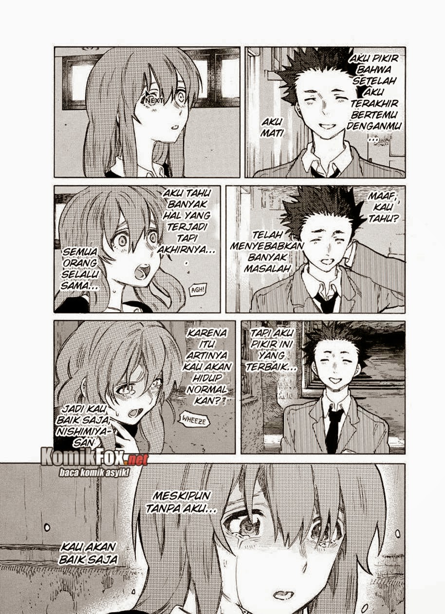 Koe no Katachi Bab 51 halaman 16