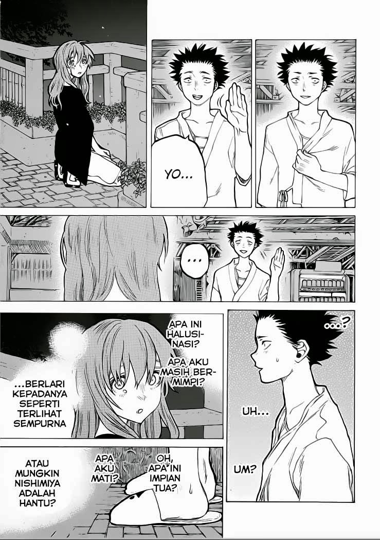 Koe no Katachi Bab 53 halaman 19