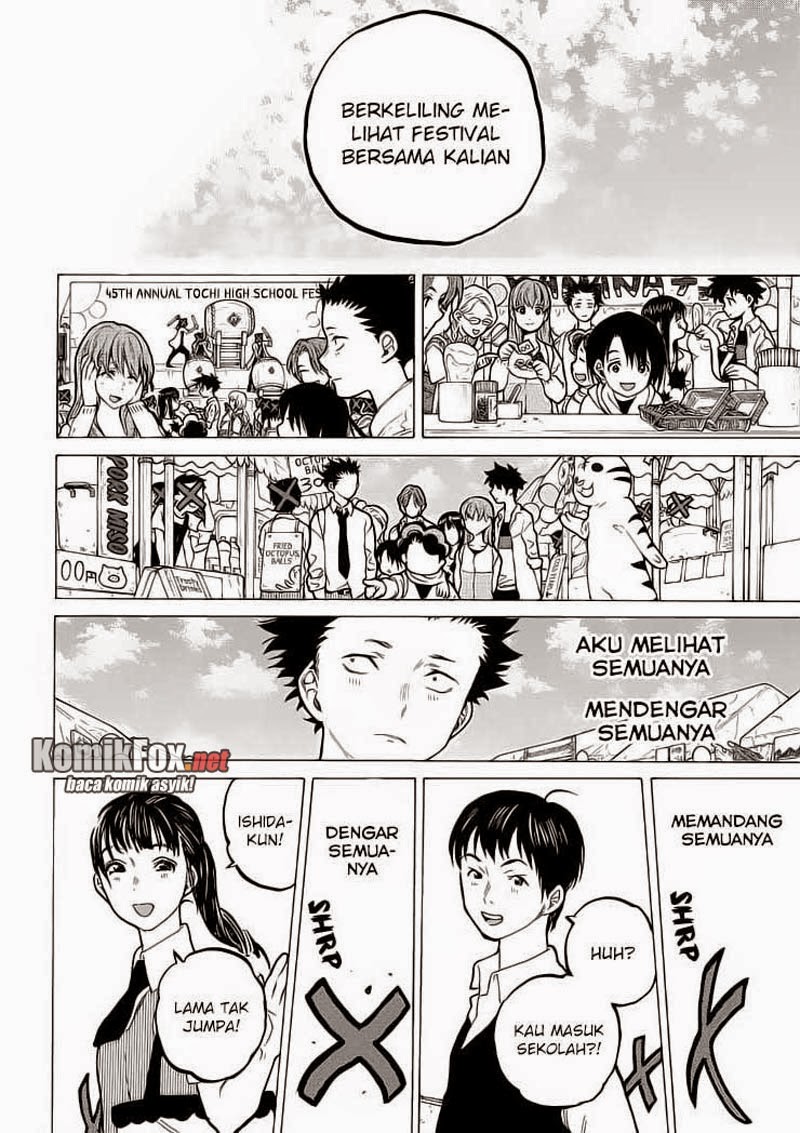 Koe no Katachi Bab 57 halaman 14