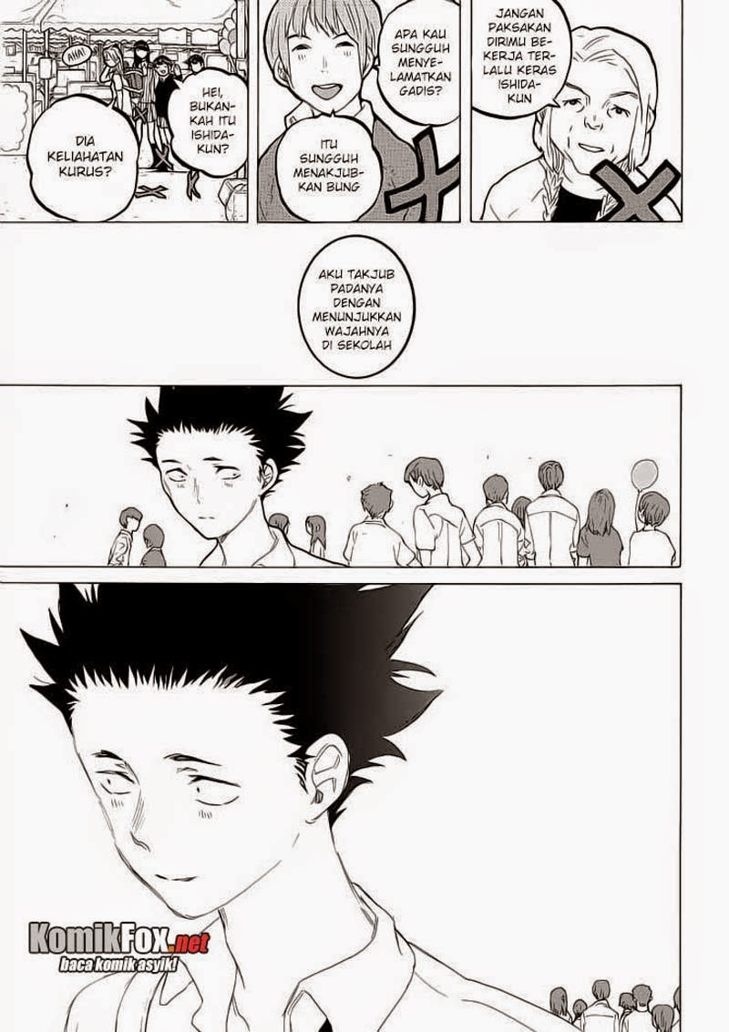 Koe no Katachi Bab 57 halaman 15