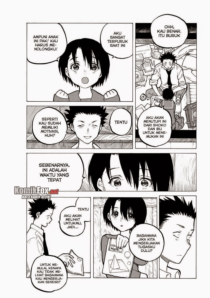 Koe no Katachi Bab 60 halaman 13