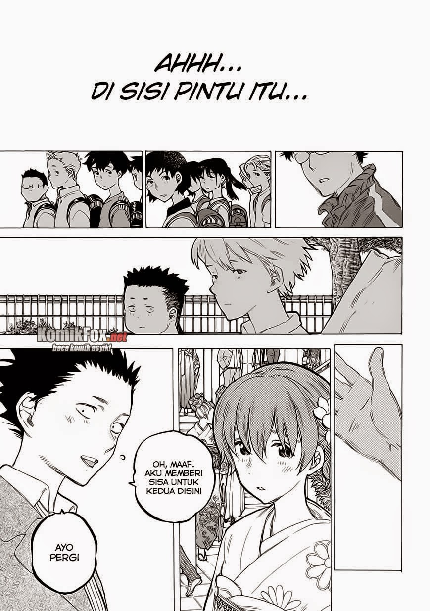 Koe no Katachi Bab 62 halaman 13