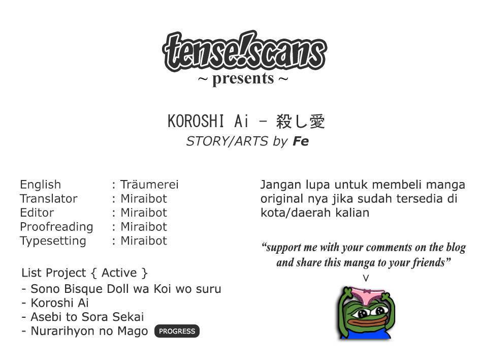 Koroshi Ai chapter 25 halaman 1