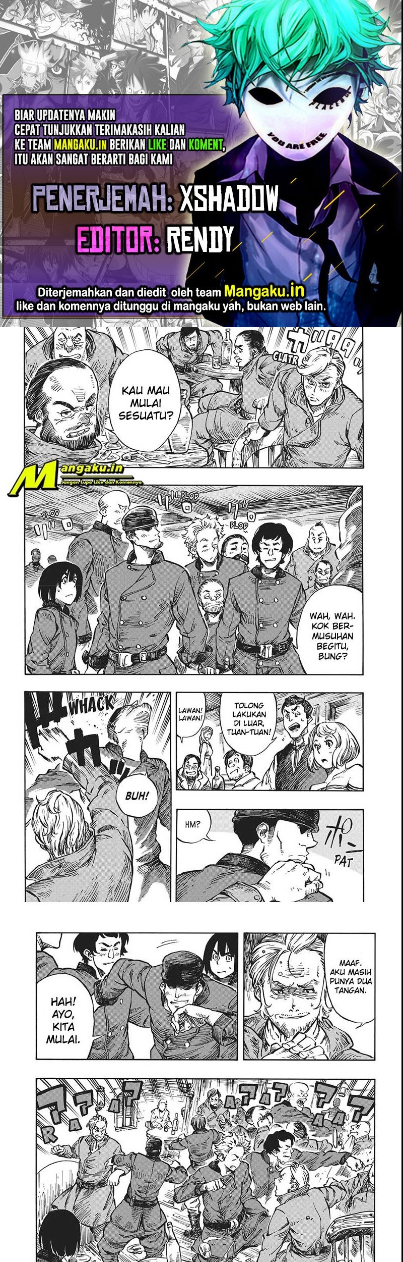 Kuutei Dragons Bab 07.2 halaman 1