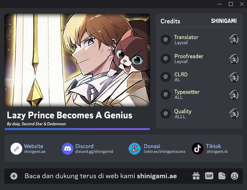 Lazy Prince Becomes a Genius Bab 113 halaman 1
