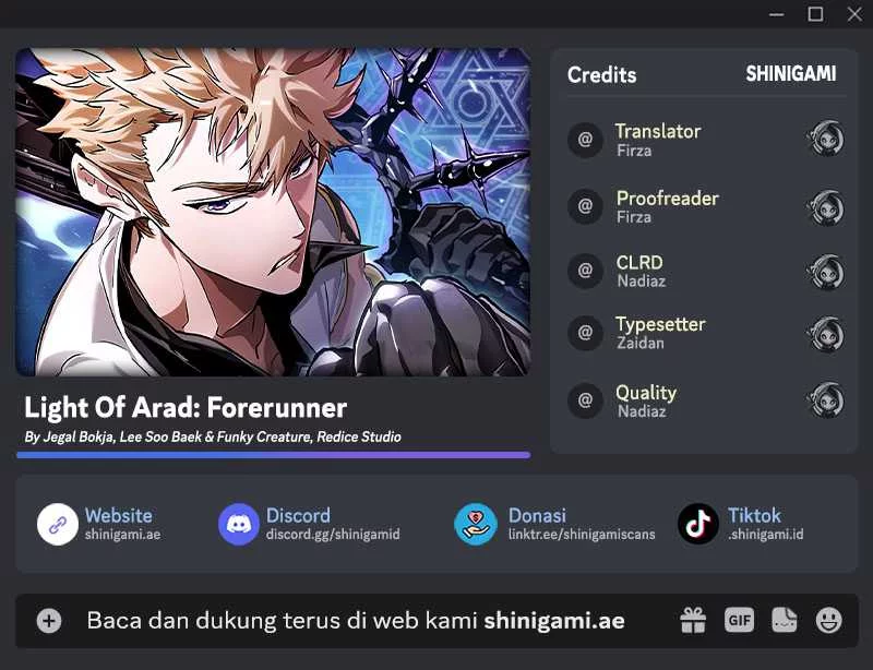 Light Of Arad: Forerunner chapter 13 halaman 1