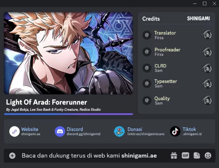 Light Of Arad: Forerunner chapter 2 halaman 1