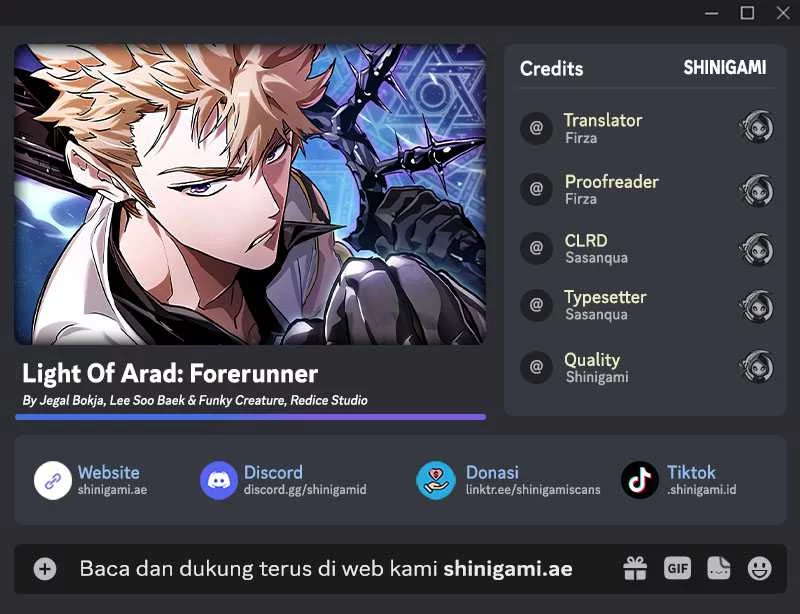 Light Of Arad: Forerunner chapter 8 halaman 1