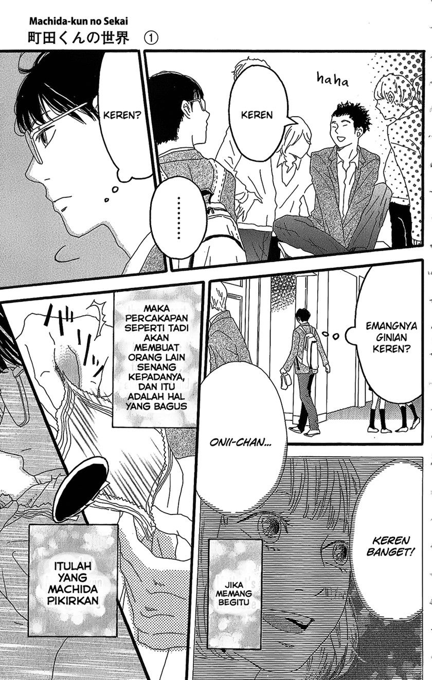 Machida-kun no Sekai chapter 01 halaman 24