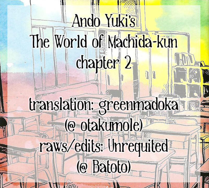 Machida-kun no Sekai chapter 02 halaman 1