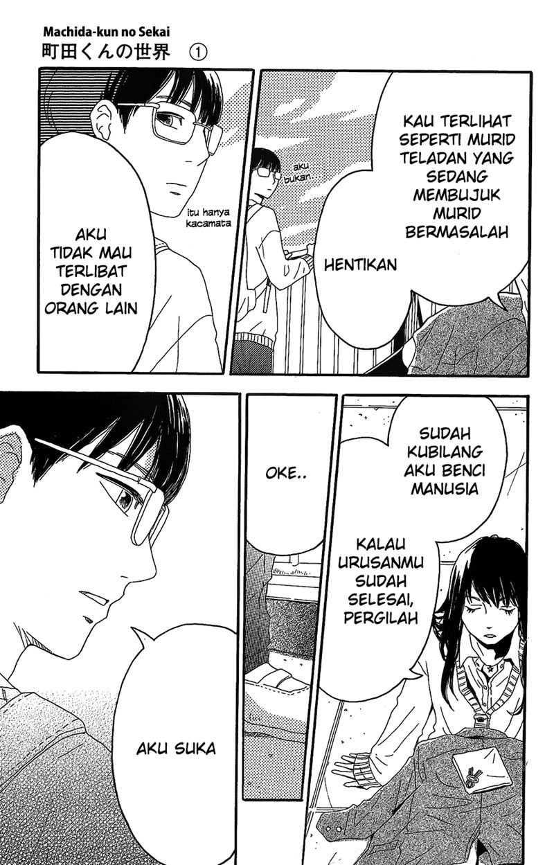 Machida-kun no Sekai chapter 02 halaman 22