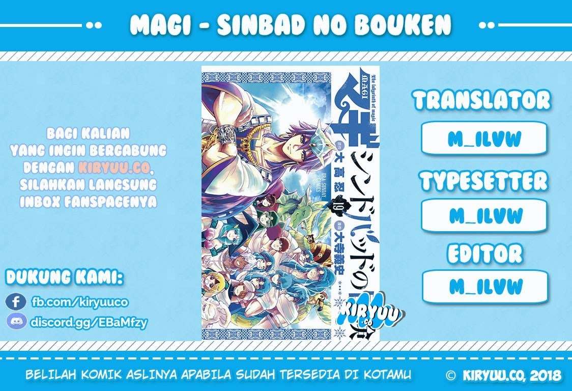 Magi – Sinbad no Bouken Bab 105 halaman 1