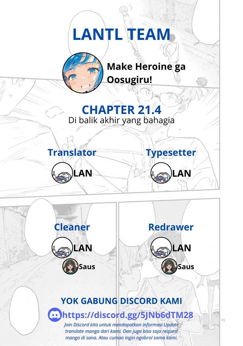 Make Heroine ga Oosugiru! Bab 21.4 halaman 1