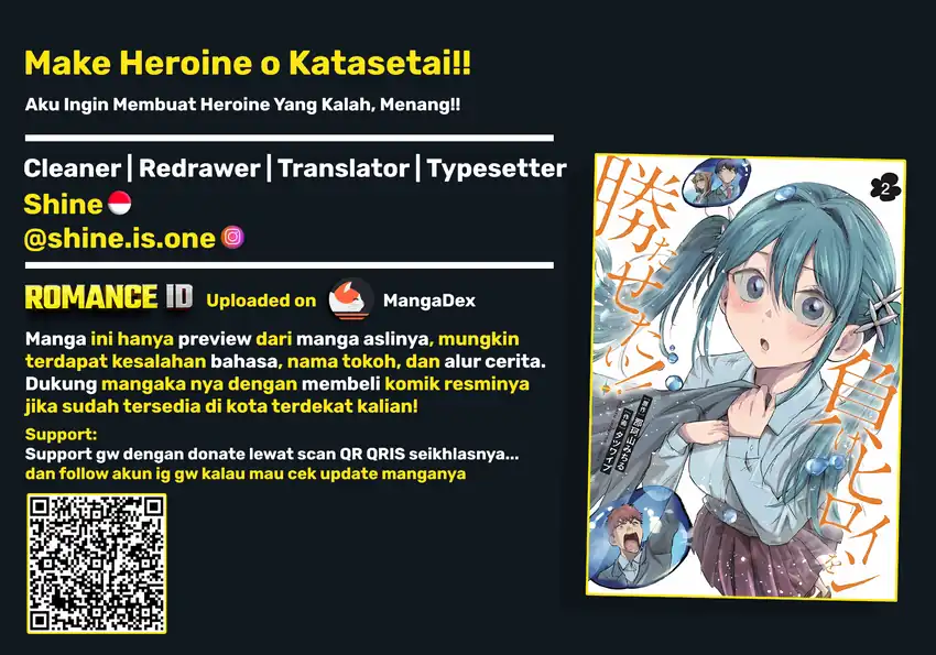 Make Heroine o Katasetai!! Bab 20 halaman 1